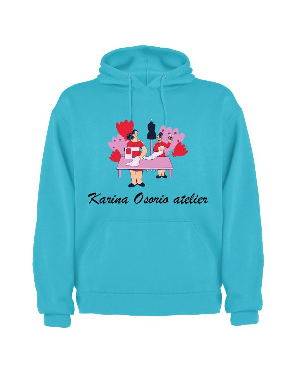 Sudadera verde agua